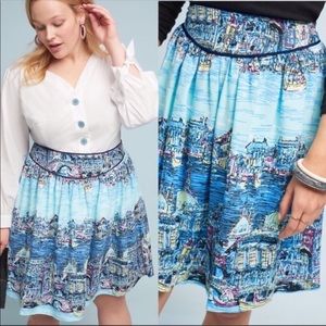 Anthropologie 52 Conversations Colloquial Skirt 16W